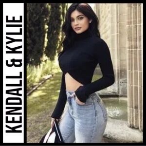 Kendall & Kylie The High Rise Slim Straight Jeans